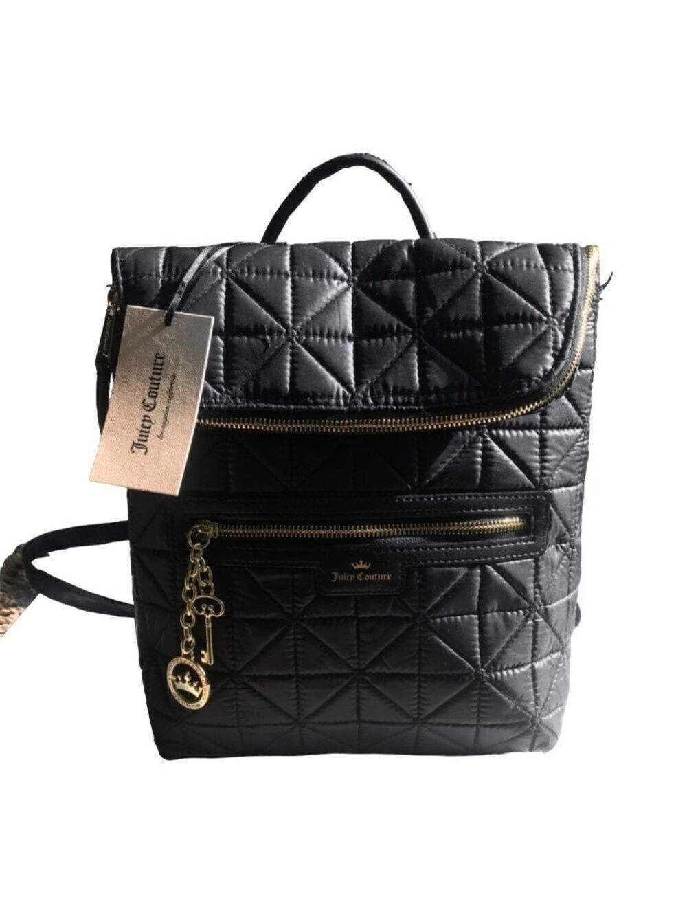 Juicy Couture Crown Jewel Black Backpack NWT